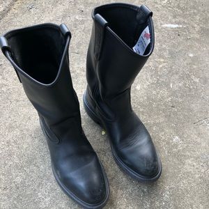 PECOS men’s black leather boots